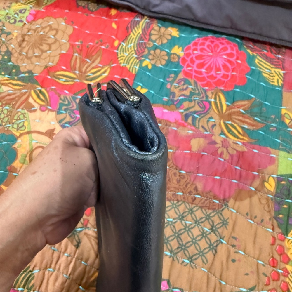Hobo Blue Leather Frame Clutch - Picture 8 of 9